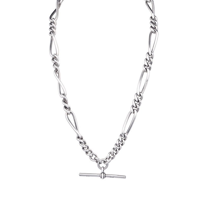 Topshop Petra waterproof stainless steel T-bar 2 pack necklace set in silver  | ASOS