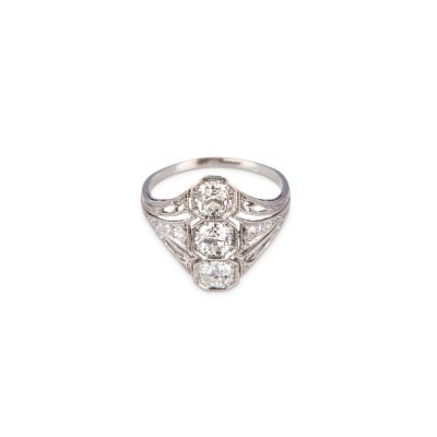 Art Deco Platinum Diamond ring