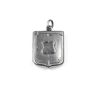Victorian Silver Shield Locket.