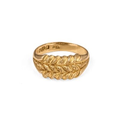 Victorian 18ct Yellow Gold Wheat Sheaf Ring