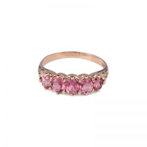9ct Rose Gold Pink Tourmaline Ring