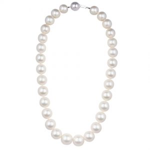 Australian Graduated White South Sea Rounded Pearl Necklace