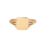 Art Deco 18ct Yellow Gold Signet Ring