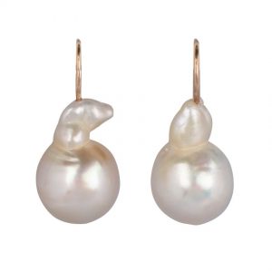 Modern South Sea Pearl Earrings