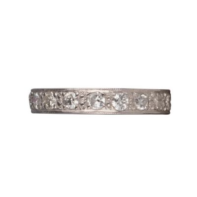 Art Deco Platinum Diamond Eternity Ring C1930s