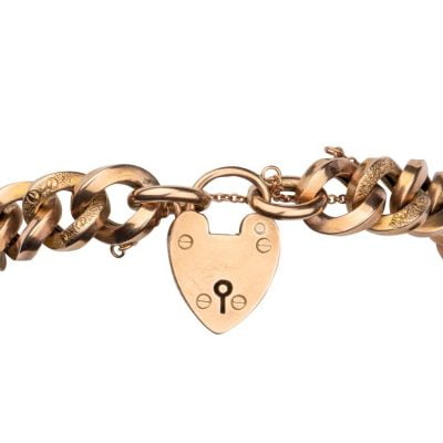 Rose Gold Padlock Bracelet