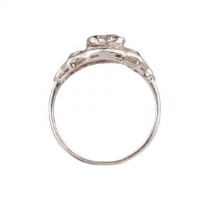 132965-Art Deco Irridium Platinum Ring