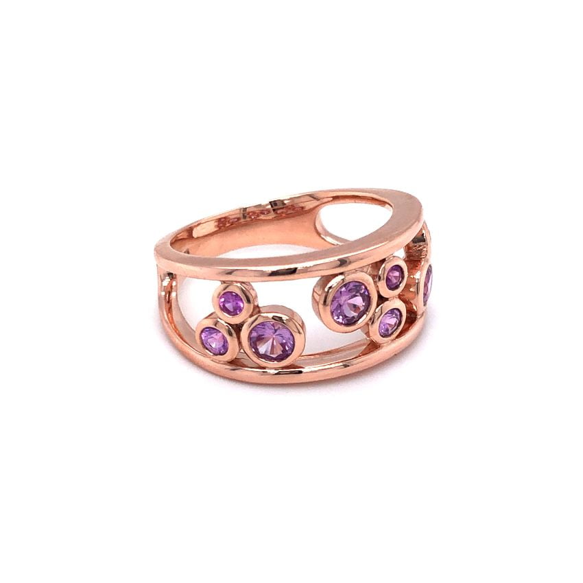 9ct Rose Gold Pink Sapphire Ring - Avenue J Jewellery, Antique & Modern