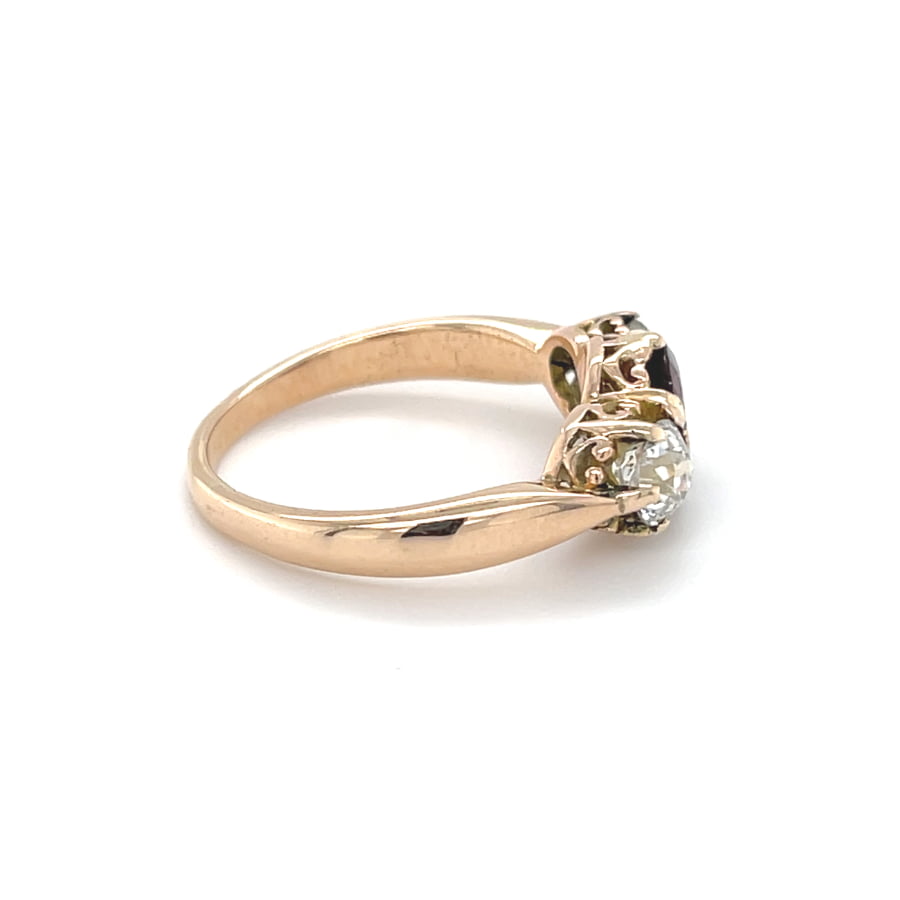 18ct Rose Gold Ruby & Diamond Ring c1920 - Avenue J Jewellery, Antique ...