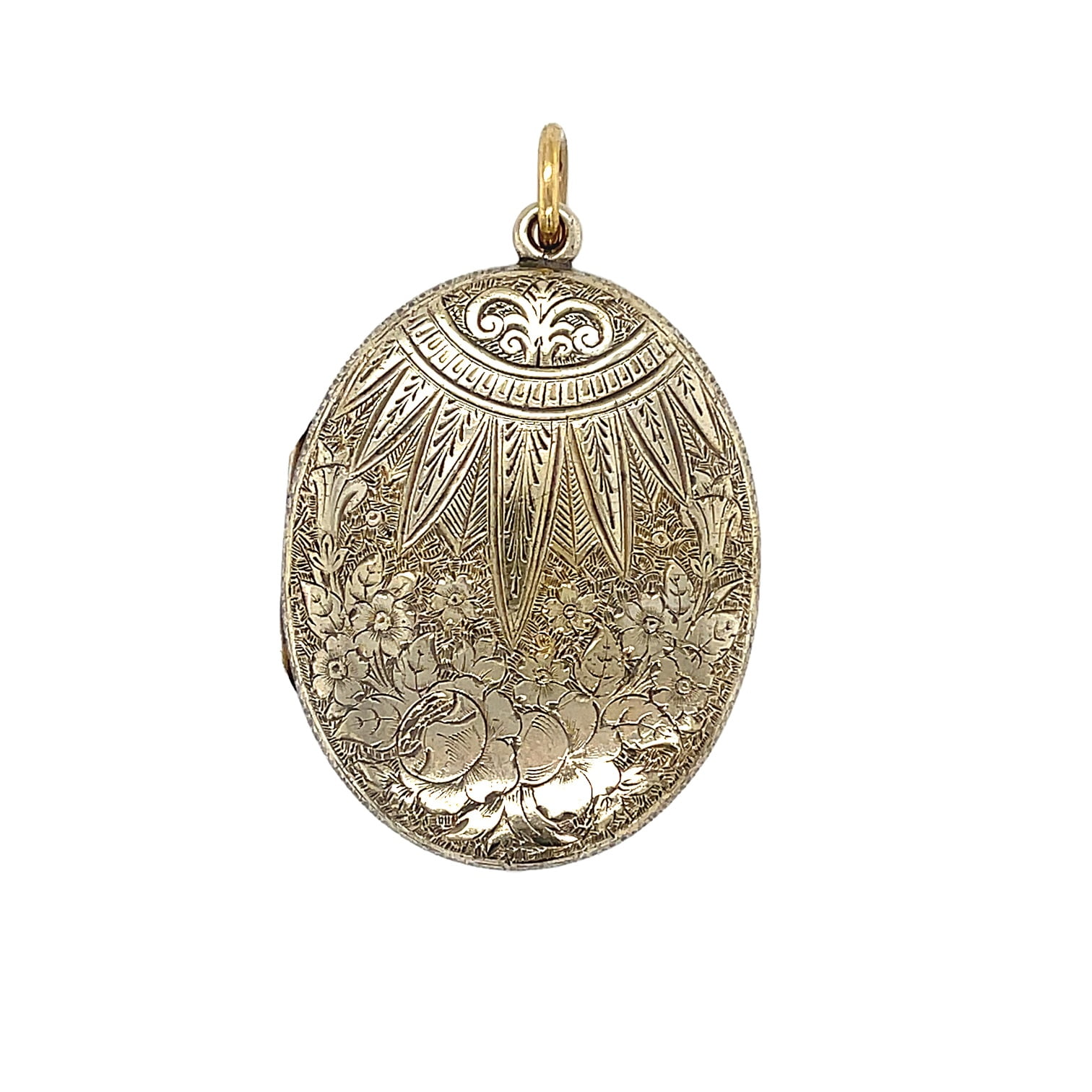 Victorian 9ct Yellow Gold Engraved On Both Sides Locket c1880 - Avenue ...