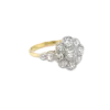 Art Deco Handmade Diamond Daisy Cluster Ring - Image 2
