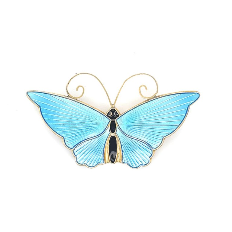 134075 enamel butterfly brooch