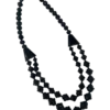 Whitby Jet Graduated double strand Necklace - Image 4