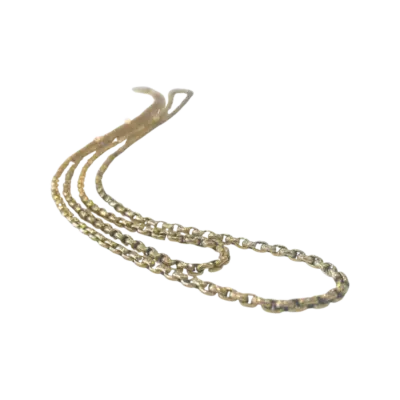 Victorian 9ct Yellow Gold Heavy Belcher Link Muff Chain