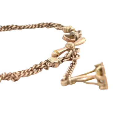Victorian Albertina With Solid Gold Seal Charm - Image 3