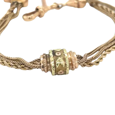 Victorian 3 Strand Albertina with Fancy Slide and T-bar - Image 3