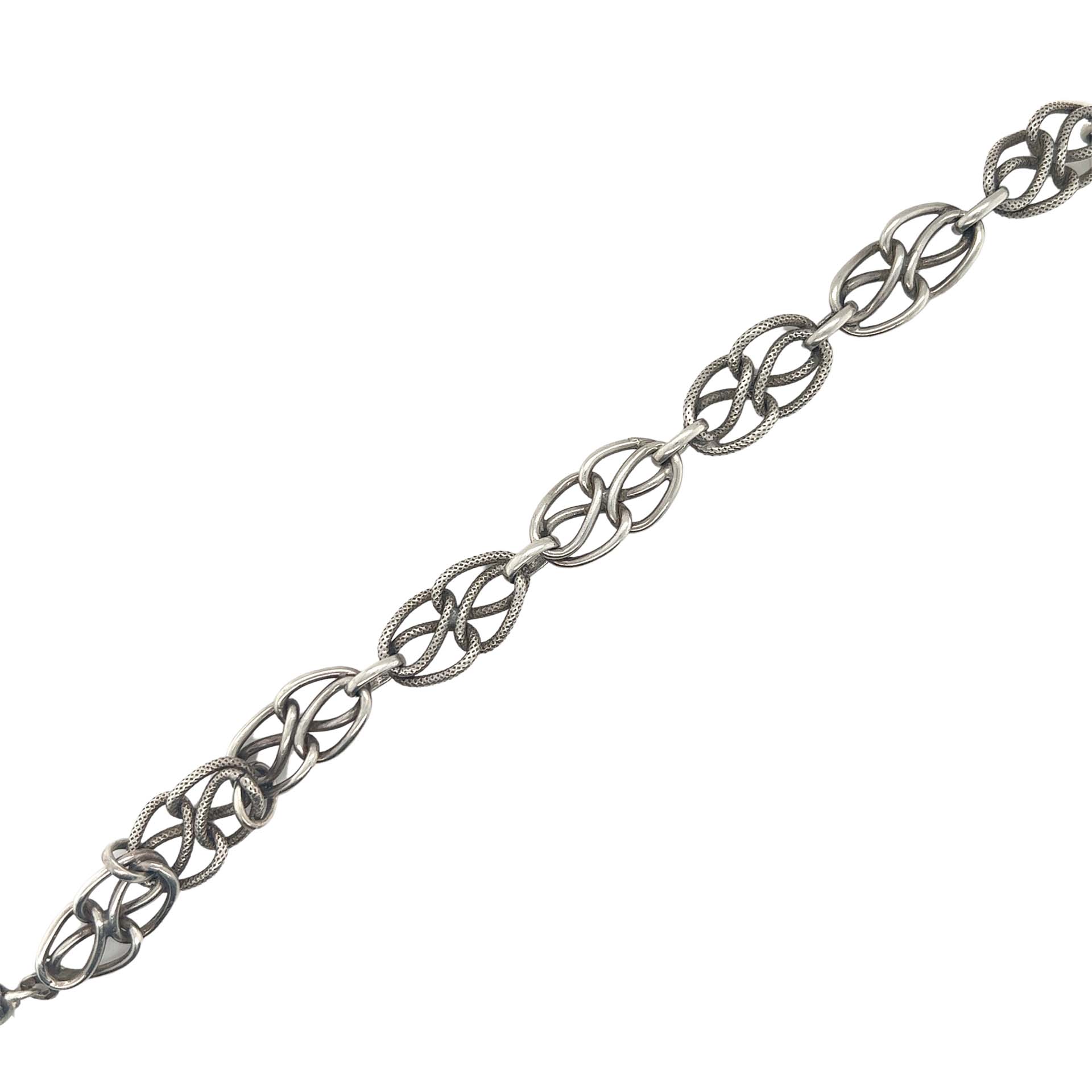 Victorian French Silver Fancy Link Bracelet - Avenue J Jewellery ...