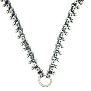 Sterling Silver Belcher with Ball Design Collier
