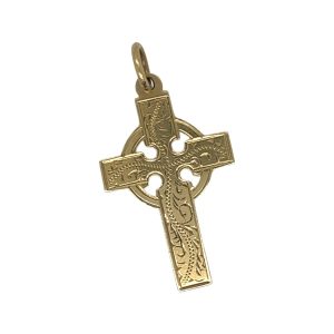 Victorian 9ct celtic cross