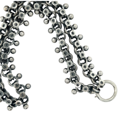 Sterling Silver Belcher with Ball Design Collier - Image 2