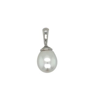 18ct White Gold Pendant with South Sea Pearl