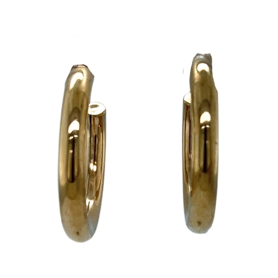 9ct Yellow Gold Circular Tube Earrings - Avenue J Jewellery, Antique ...