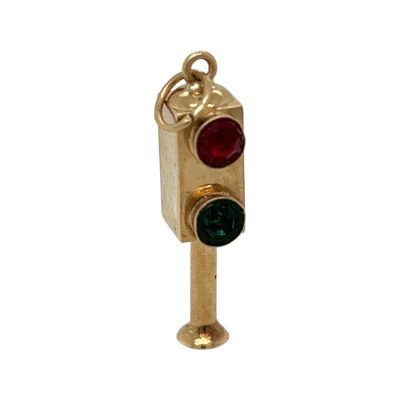 Victorian 9ct Traffic Light Charm