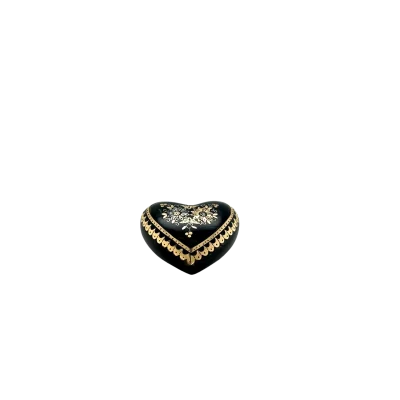 Victorian Pique Heart Pendant c1885