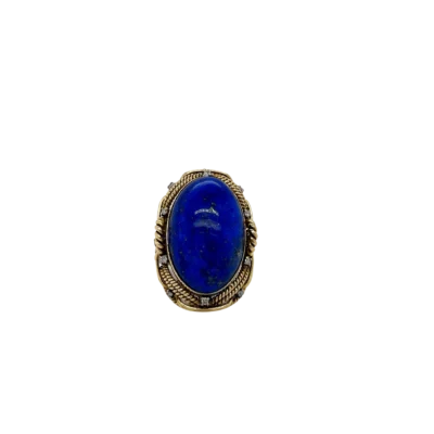 lapis lazuli and diamond ring