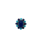 Lapis Lazuli, Turquoise Diamond Ring