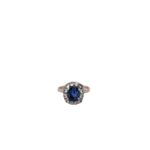 9ct Blue and White Sapphire Ring