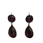 Bohemian Garnet Drop Earrings