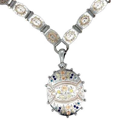 Victorian collar and locket