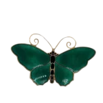 Green Butterfly Brooch