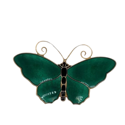 Green Butterfly Brooch