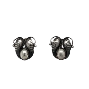 Art Deco clip on Earrings