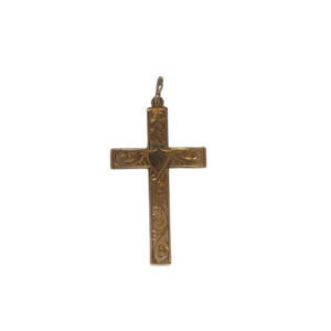 Victorian 9ct Cross Pendant