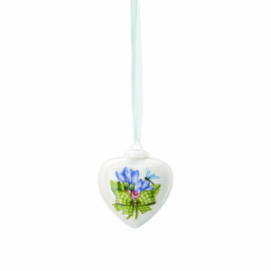 Iris Porcelain Heart Mini Egg