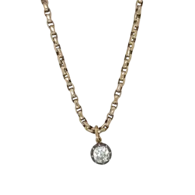 15ct Old European Cut Diamond Pendant