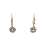 Art Deco 18ct Diamond Drop Earrings