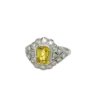Yellow Sapphire and Diamond Ring - Image 2