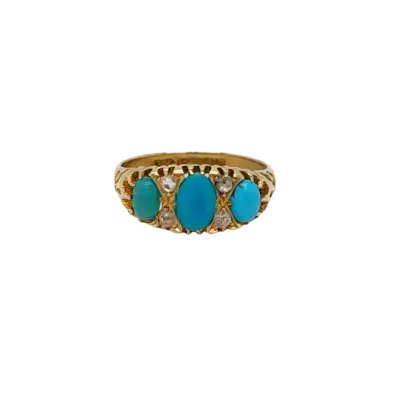 Turquoise and Diamond Ring BM 1900